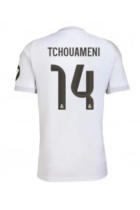 Real Madrid Aurelien Tchouameni #14 Fotballdrakt Hjemme Klær 2025-26 Korte ermer